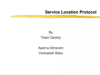 Service Location Protocol