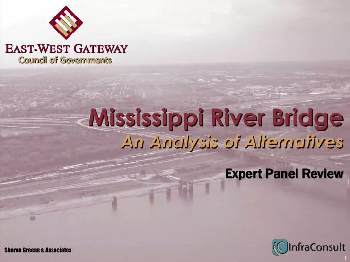mississippi river bridge an analysis of alternatives
