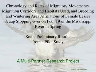 A Multi-Partner Research Project