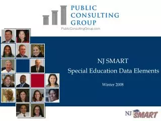 NJ SMART Special Education Data Elements Winter 2008