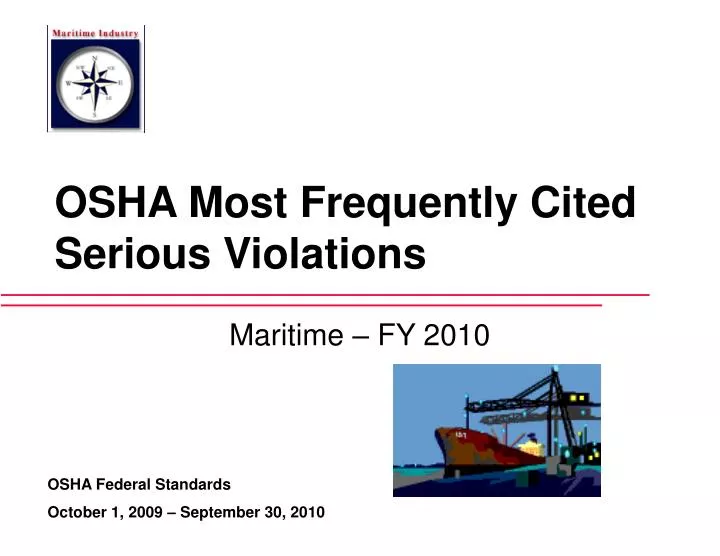 osha most frequently cited serious violations