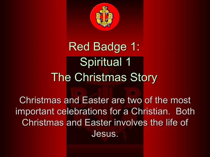 red badge 1 spiritual 1 the christmas story