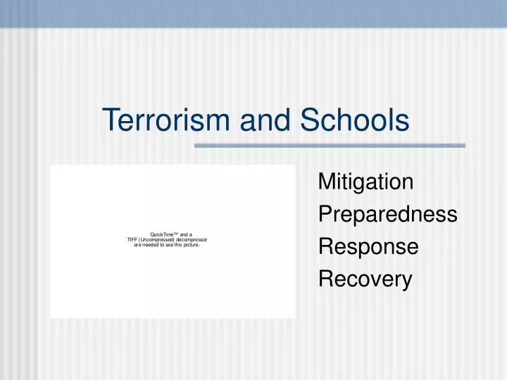 terrorism and schools