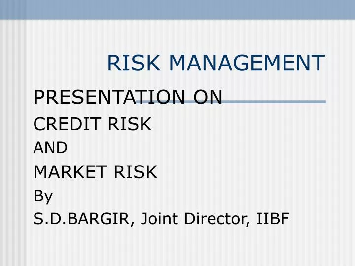 risk management