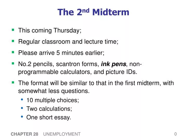 the 2 nd midterm