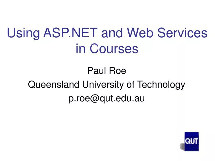 using asp net and web services in courses