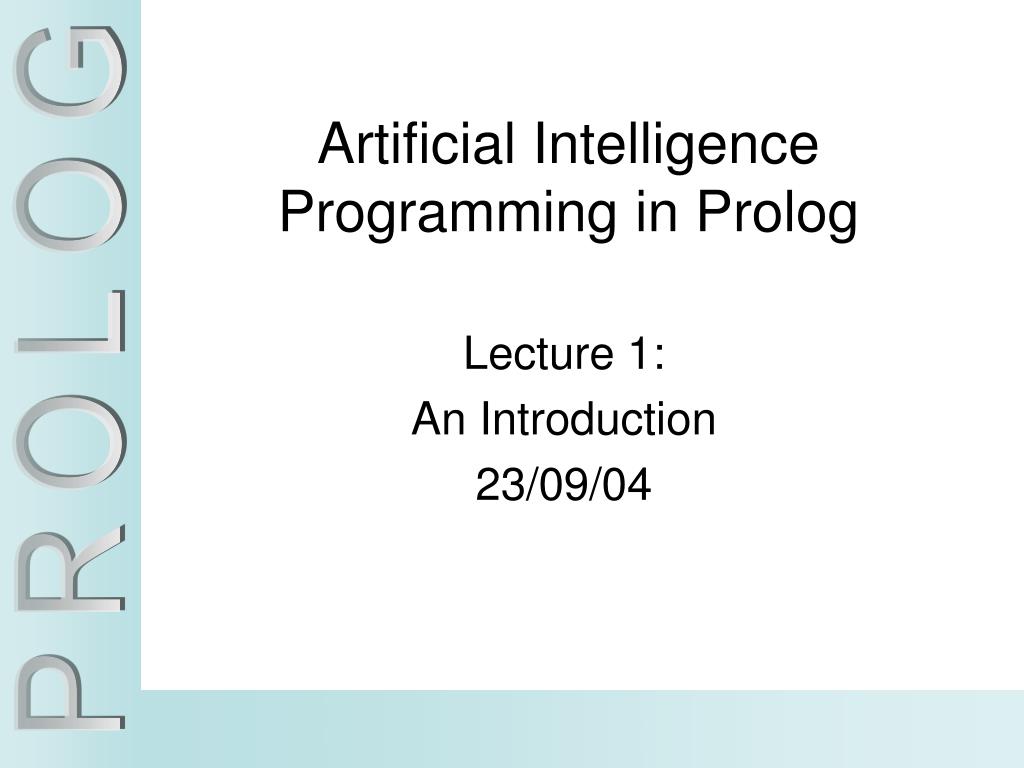 PPT - Artificial Intelligence Programming in Prolog PowerPoint ...