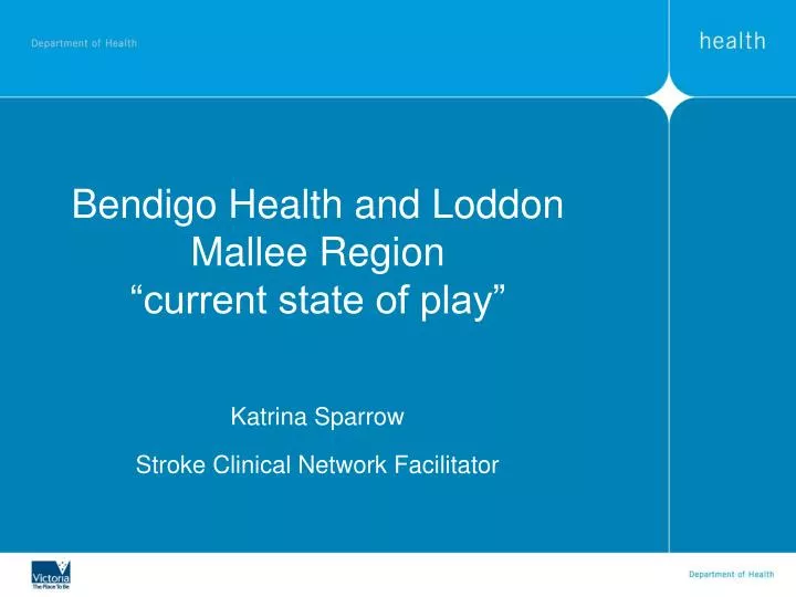 bendigo health and loddon mallee region current state of play