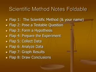 Scientific Method Notes Foldable