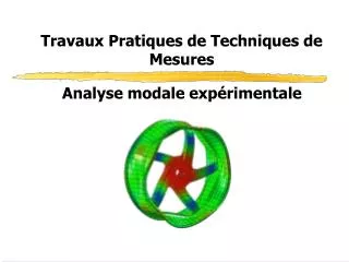 Travaux Pratiques de Techniques de Mesures