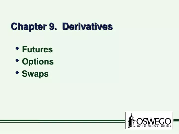 chapter 9 derivatives