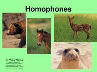 Homophones