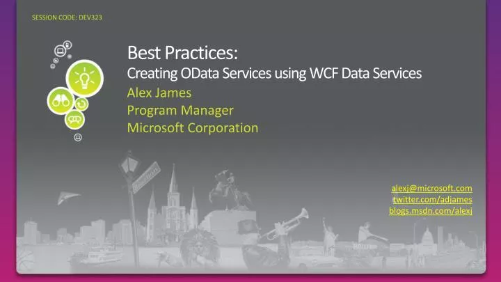 best practices creating odata services using wcf data services