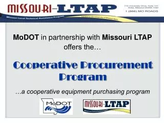 Cooperative Procurement Program