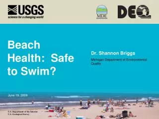 Beach Health: Safe to Swim?