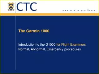 The Garmin 1000