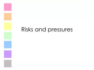 Risks and pressures