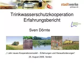 Trinkwasserschutzkooperation Erfahrungsbericht