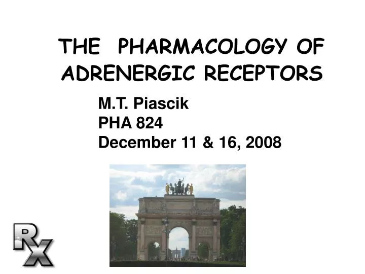 the pharmacology of adrenergic receptors