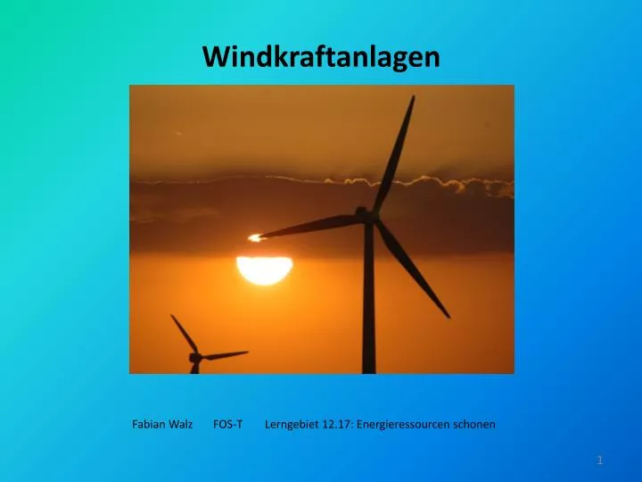 windkraftanlagen