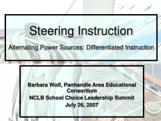 Steering Instruction Alternating Power Sources: Differentiated Instruction