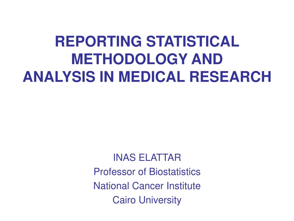 STATISTICAL ANALYSIS IN MEDICAL RESEARCH visual data 5