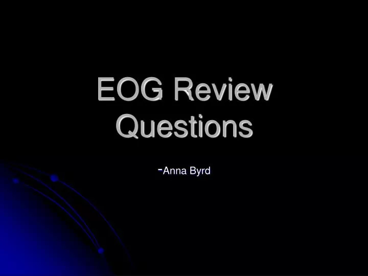 eog review questions