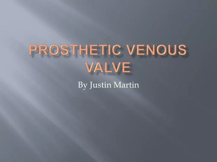 prosthetic venous valve