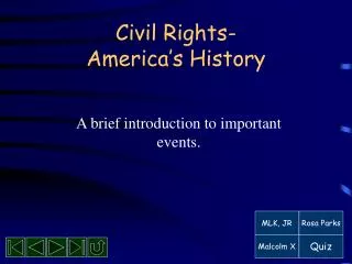 Civil Rights- America’s History