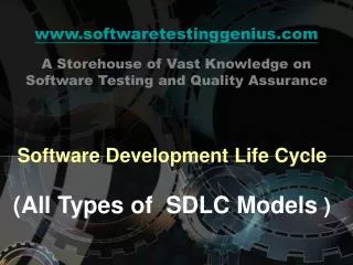 Software Development Life Cycle (All Types of SDLC Models )