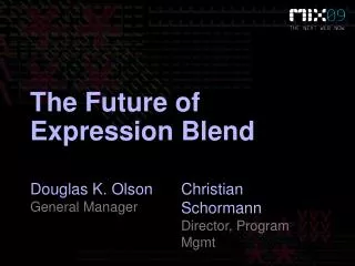 The Future of Expression Blend