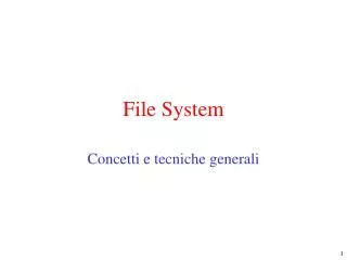 File System