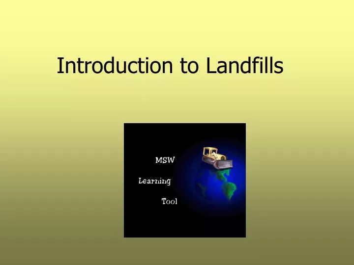 introduction to landfills