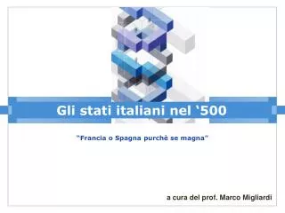 Gli stati italiani nel ‘500