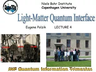 IHP Quantum Information Trimester