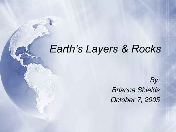 earth s layers rocks