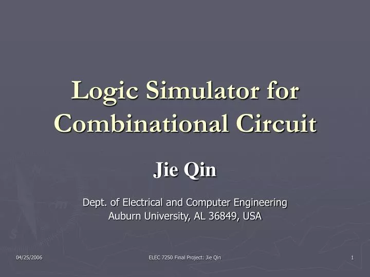 logic simulator for combinational circuit