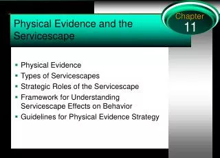 Physical Evidence and the Servicescape