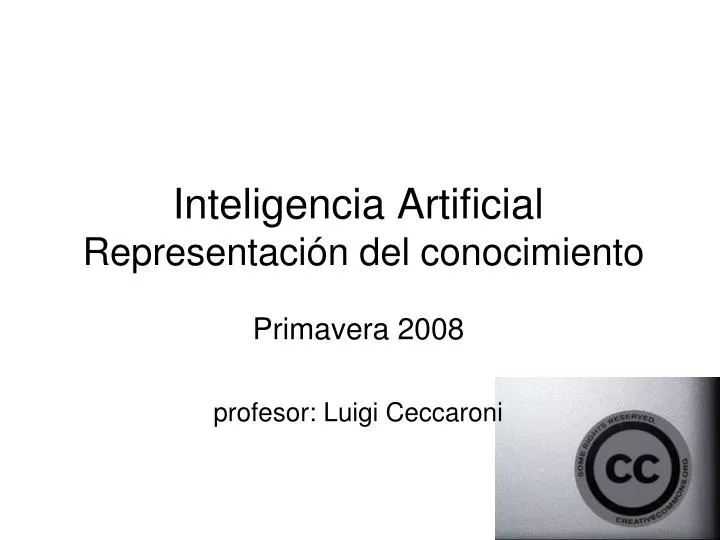 inteligencia artificial representaci n del conocimiento