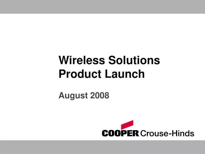 wireless solutions product launch
