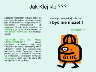 jak klej klei