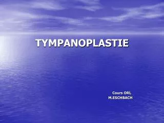 tympanoplastie