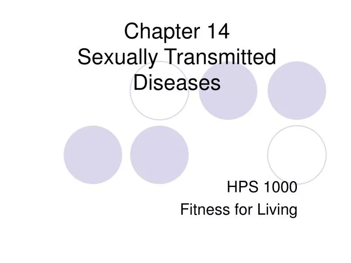 chapter 14 sexually transmitted diseases