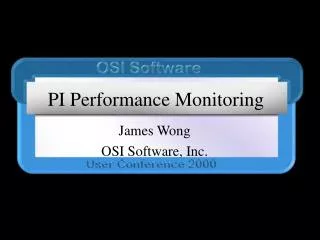 PI Performance Monitoring