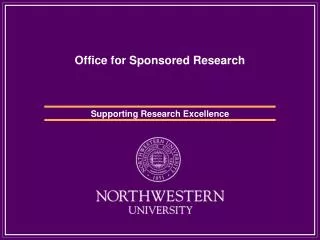 Office for Sponsored Research