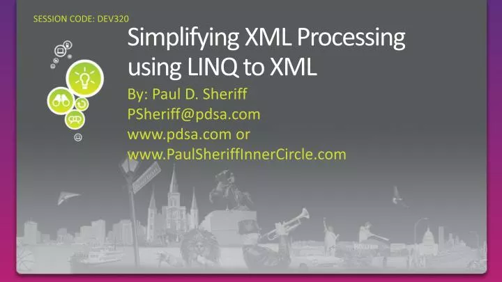 simplifying xml processing using linq to xml