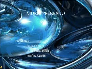 VIDRIO PRENSADO