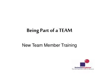 Being Part of a TEAM
