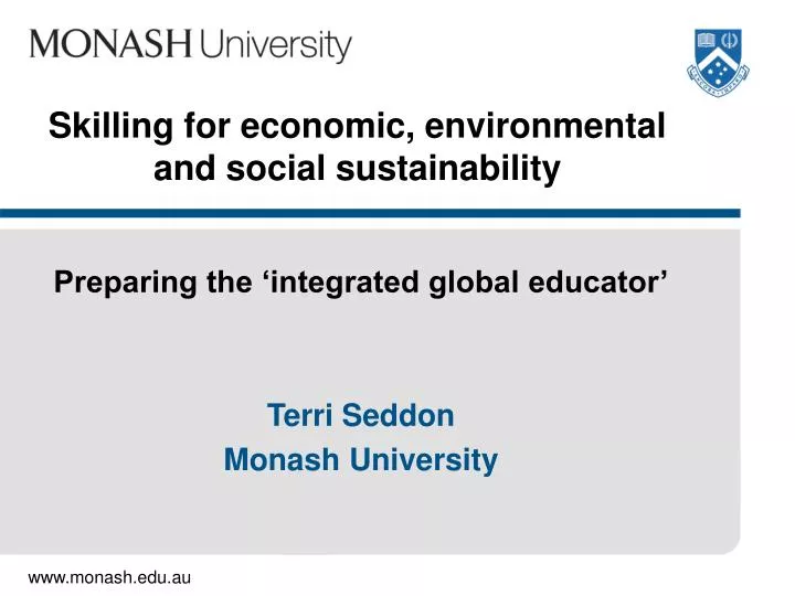 skilling for economic environmental and social sustainability