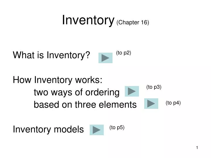 inventory chapter 16